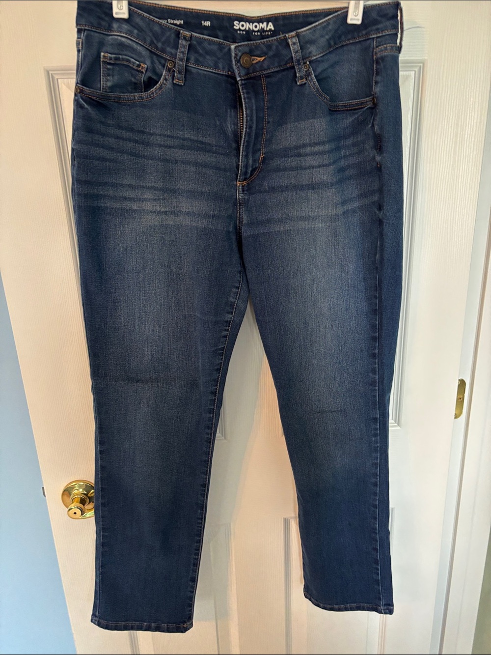 SONOMA Dark Blue Curvy Straight Leg Jeans